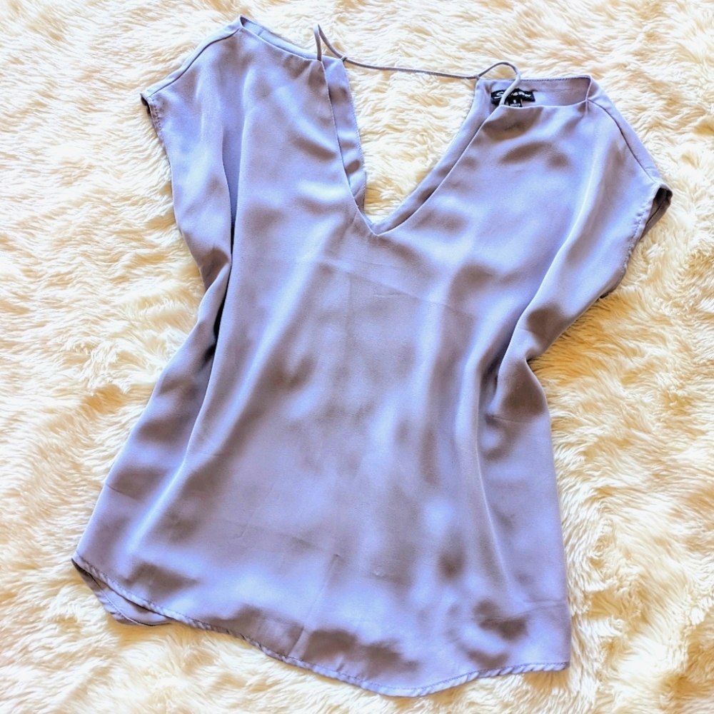 Lavender Off-Shoulder Blouse